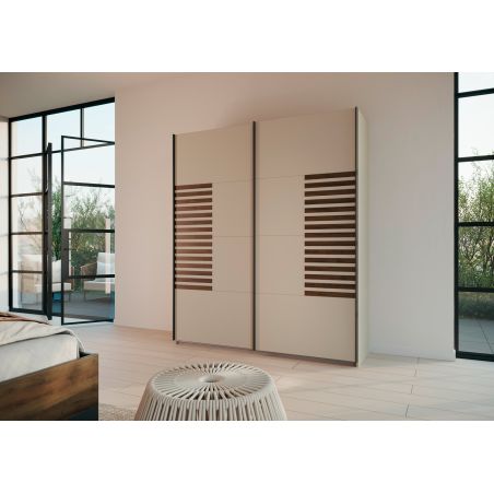 Armoire 2 portes coulissantes CHARLIE LIGHT 181 cm