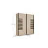 Armoire 2 portes coulissantes CHARLIE LIGHT 181 cm