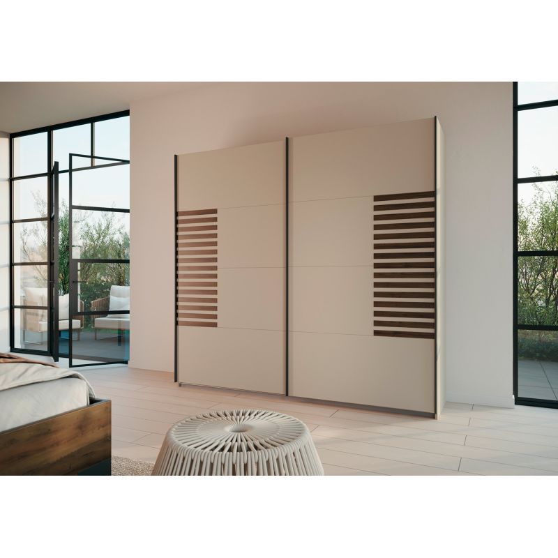 Armoire 2 portes coulissantes CHARLIE LIGHT 226 cm
