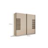 Armoire 2 portes coulissantes CHARLIE LIGHT 226 cm