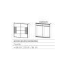 Armoire 2 portes coulissantes CHARLIE LIGHT 226 cm