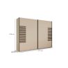 Armoire 2 portes coulissantes CHARLIE LIGHT 271 cm