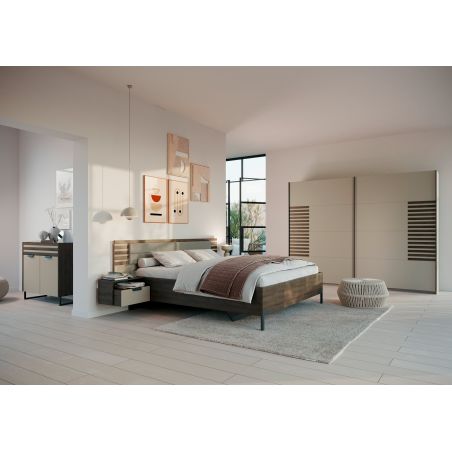 Armoire 2 portes coulissantes CHARLIE LIGHT 271 cm
