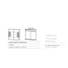 Kit de 3 étagères pour armoire CHARLIE 226 cm