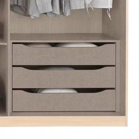Bloc 3 tiroirs pour armoire CHARLIE 271 cm