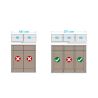 Bloc 3 tiroirs pour armoire CHARLIE 271 cm