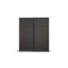 Armoire 2 portes coulissantes CHARLIE DARK 181 cm