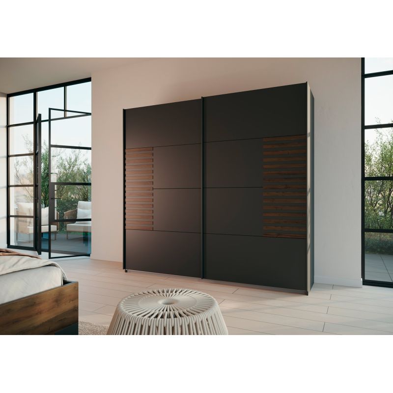 Armoire 2 portes coulissantes CHARLIE LIGHT 226 cm