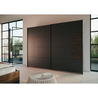 Armoire 2 portes coulissantes CHARLIE DARK 271 cm