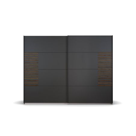 Armoire 2 portes coulissantes CHARLIE DARK 271 cm