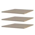 lot de 3 étagères 43 cm pour armoire KENORA 4 portes ou 3 portes