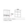 Armoire 181 cm WINDSOR avec 4 portes et 4 tiroirs en décor gris mat et chene halifax
