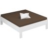 Lit futon ARAMIS 160 x 200 cm en blanc mat