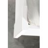 Lit futon ARAMIS 90 x 200 cm en blanc mat