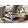 Lit futon ARAMIS 180 x 200 cm en blanc mat