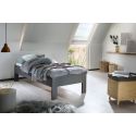Lit futon ARAMIS 90 x 200 cm en gris mat