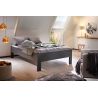 Lit futon ARAMIS 140 x 200 cm en gris mat