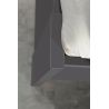Lit futon ARAMIS 160 x 200 cm en gris mat