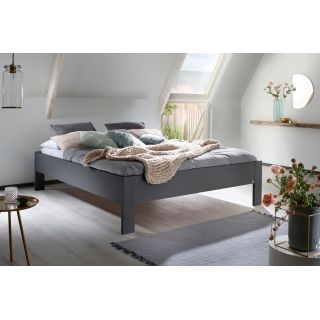 Lit futon ARAMIS 180 x 200 cm en gris mat