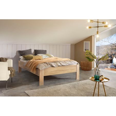 Lit futon ARAMIS 140 x 200 cm en décor chêne sonoma