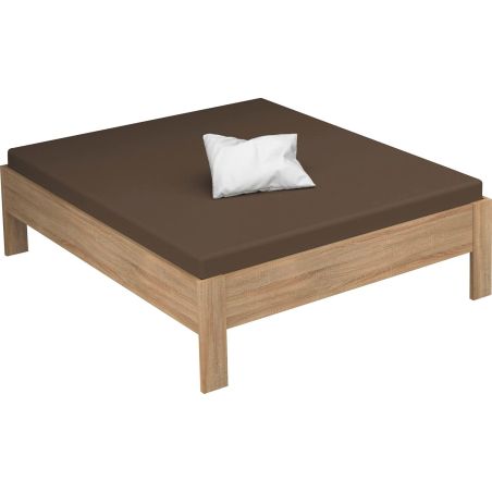 Lit futon ARAMIS 160 x 200 cm en décor chêne sonoma
