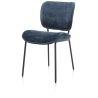 Julia, chaise - pietement rough off black - tissu Lecce - Henders and Hazel