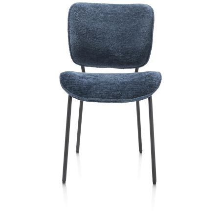 Julia, chaise - pietement rough off black - tissu Lecce - Henders and Hazel