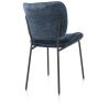 Julia, chaise - pietement rough off black - tissu Lecce - Henders and Hazel