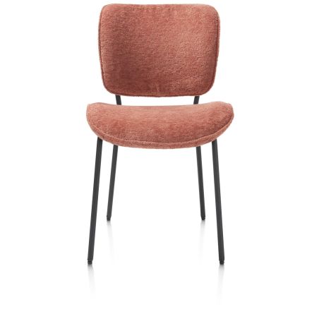 Julia, chaise - pietement rough off black - tissu Lecce - Henders and Hazel