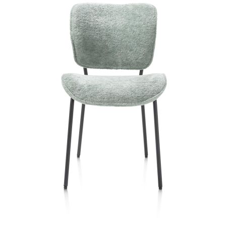 Julia, chaise - pietement rough off black - tissu Lecce - Henders and Hazel
