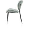 Julia, chaise - pietement rough off black - tissu Lecce - Henders and Hazel