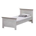 Lit enfant CALINEA 90 x 200 cm en décor chêne blanc et chêne d'automne