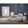 Lit enfant CALINEA 90 x 200 cm en décor chêne blanc et chêne d'automne