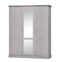 Armoire 3 portes CALINEA dont 1 porte miroir