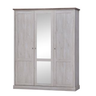 Armoire 3 portes CALINEA dont 1 porte miroir