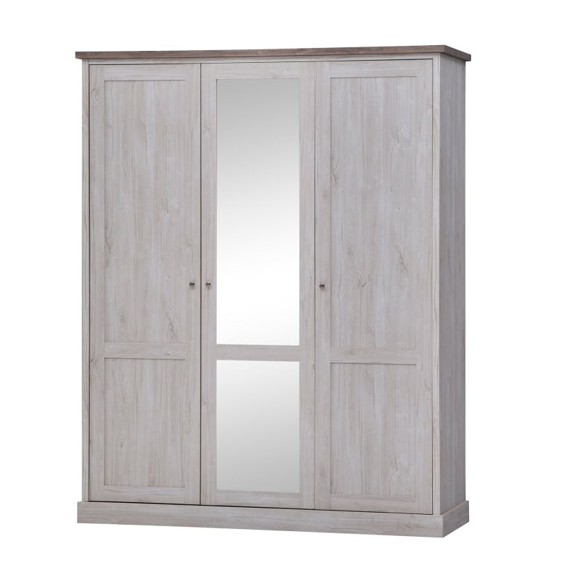 Armoire 3 portes CALINEA dont 1 porte miroir