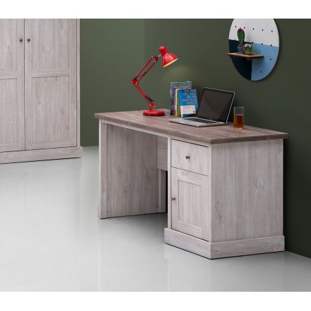 Bureau enfant CALINEA avec 1 porte et 1 tiroir