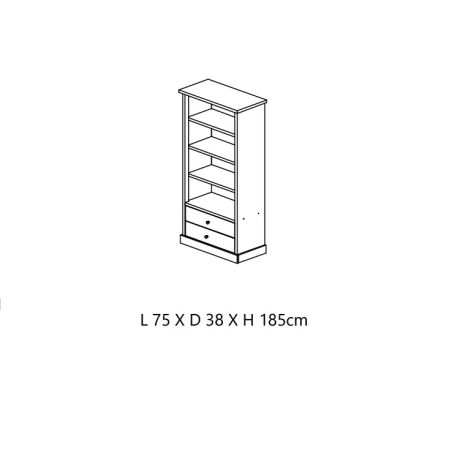Bureau enfant CALINEA avec 1 porte et 1 tiroir
