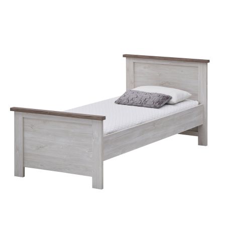 Chambre enfant REMY en décor acacia et béton noir