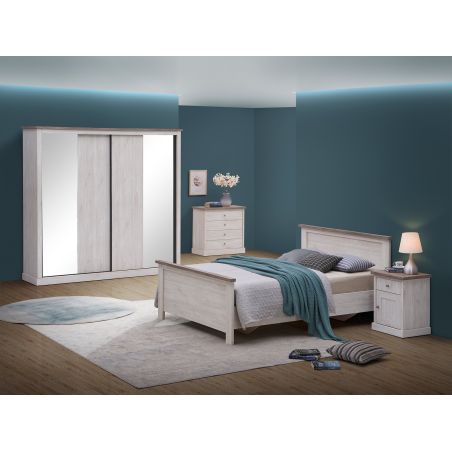 Lit adulte CALINEA proposé en 3 dimensions de couchage