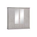 Armoire CALINEA avec 4 portes et 4 tiroirs