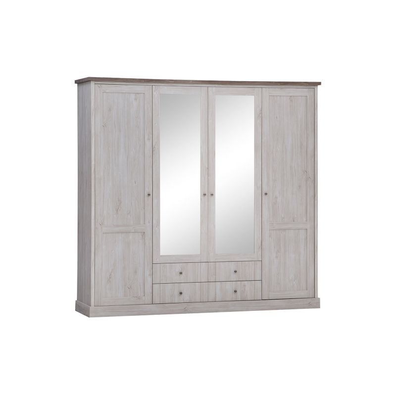 Armoire CALINEA avec 4 portes et 4 tiroirs