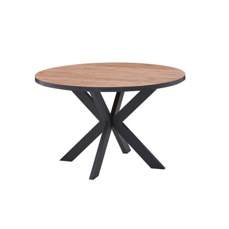 Table ronde ANTONIO 120 cm avec pieds central en métal