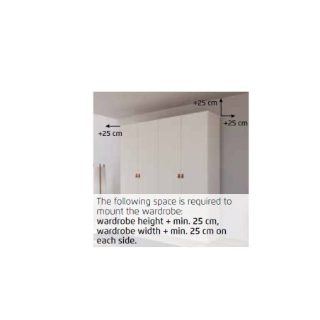 Armoire SCOTT 175 cm en blanc mat avec 2 portes coulissantes et miroir partiel