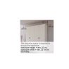 Armoire SCOTT 175 cm en blanc mat avec 2 portes coulissantes et miroir partiel