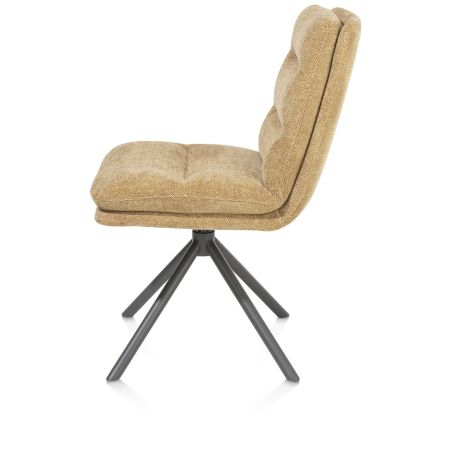 Mia, chaise - pivotante - pietement graphite - tissu Livigno - Henders and Hazel