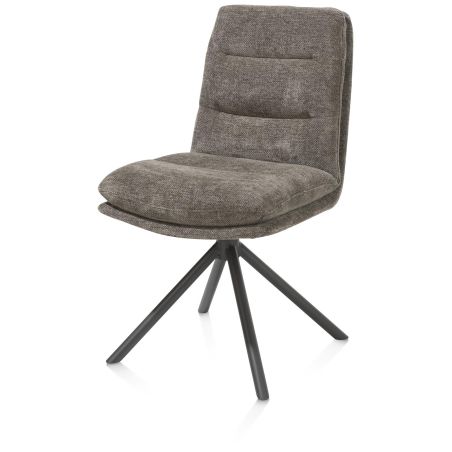 Mia, chaise - pivotante - pietement graphite - tissu Livigno - Henders and Hazel