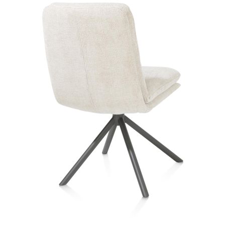 Mia, chaise - pivotante - pietement graphite - tissu Livigno - Henders and Hazel
