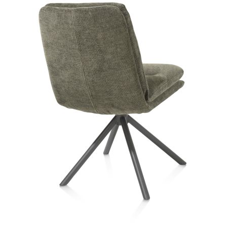 Mia, chaise - pivotante - pietement graphite - tissu Livigno - Henders and Hazel