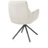 Mia, chaise a accoudoirs - pivotante - pietement graphite - tissu Livigno - Henders and Hazel